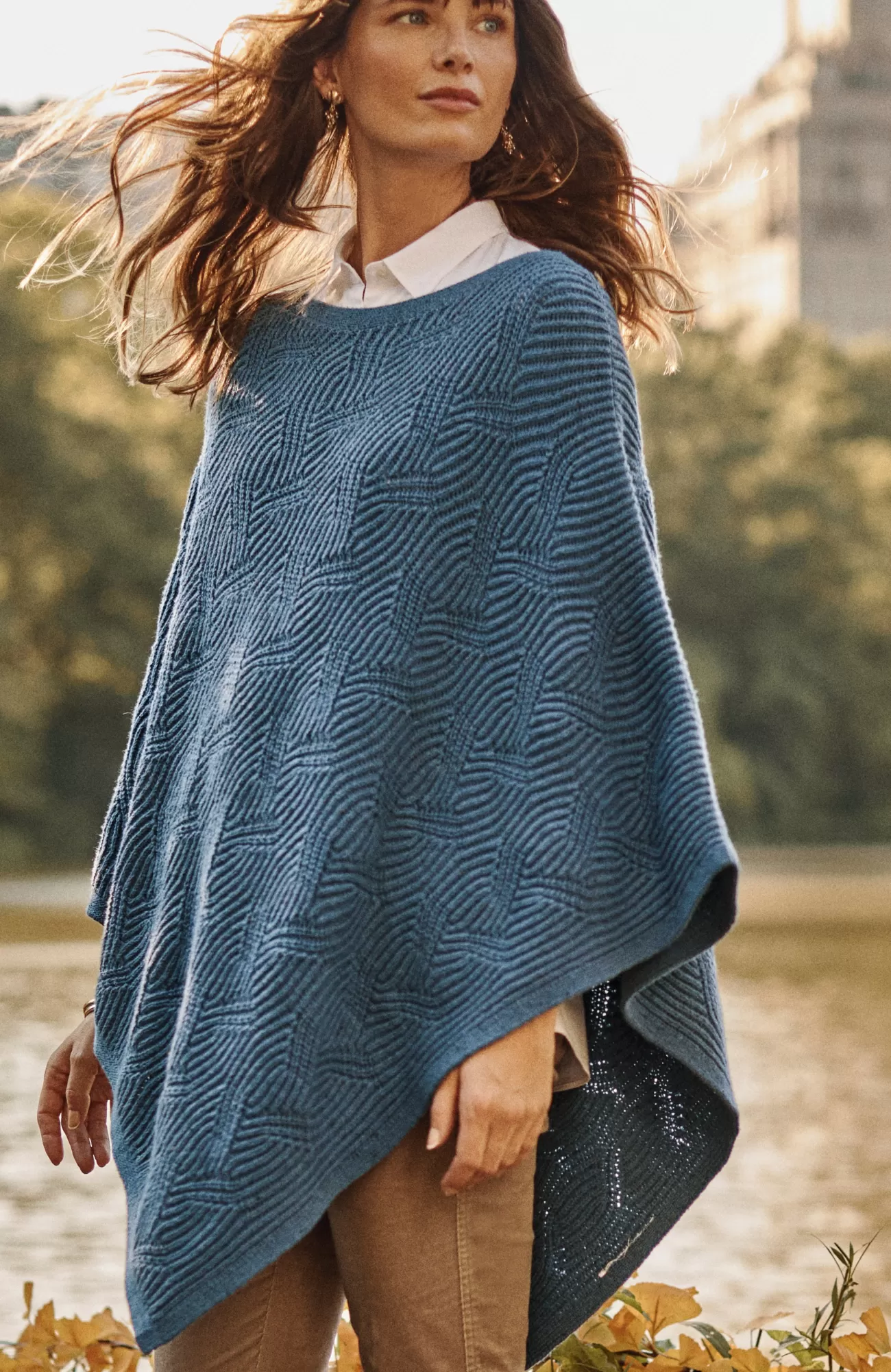 J.Jill Asymmetric Knit Poncho Store