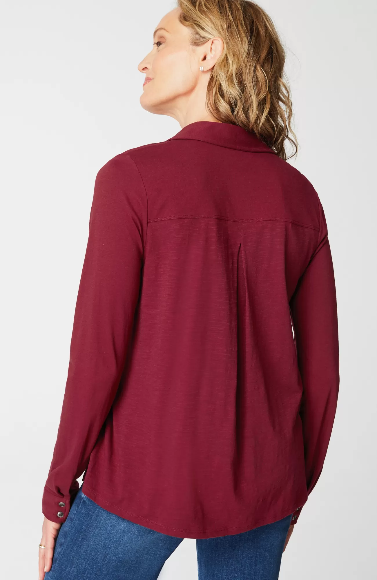 J.Jill Button-Front Knit Shirt Sale