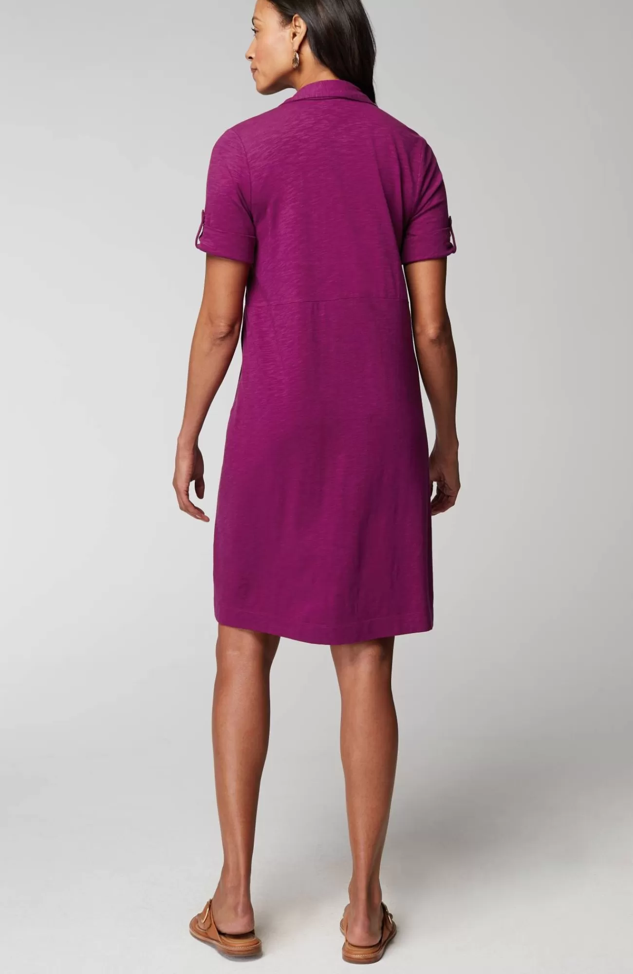 J.Jill Classic Cotton-Slub Shirtdress Clearance