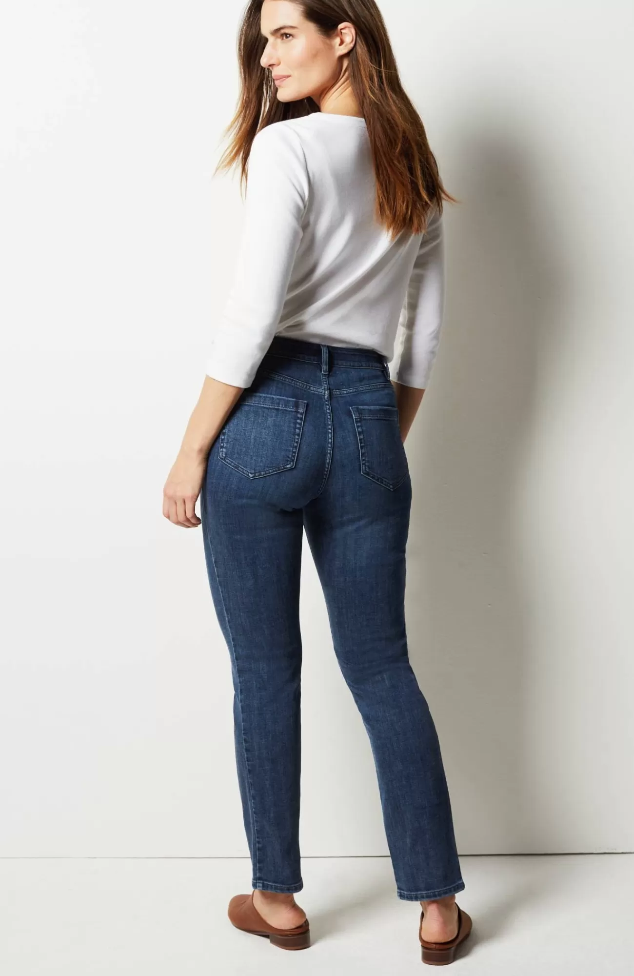 J.Jill Curvy-Fit Slim-Leg Jeans Neptune Wash Cheap