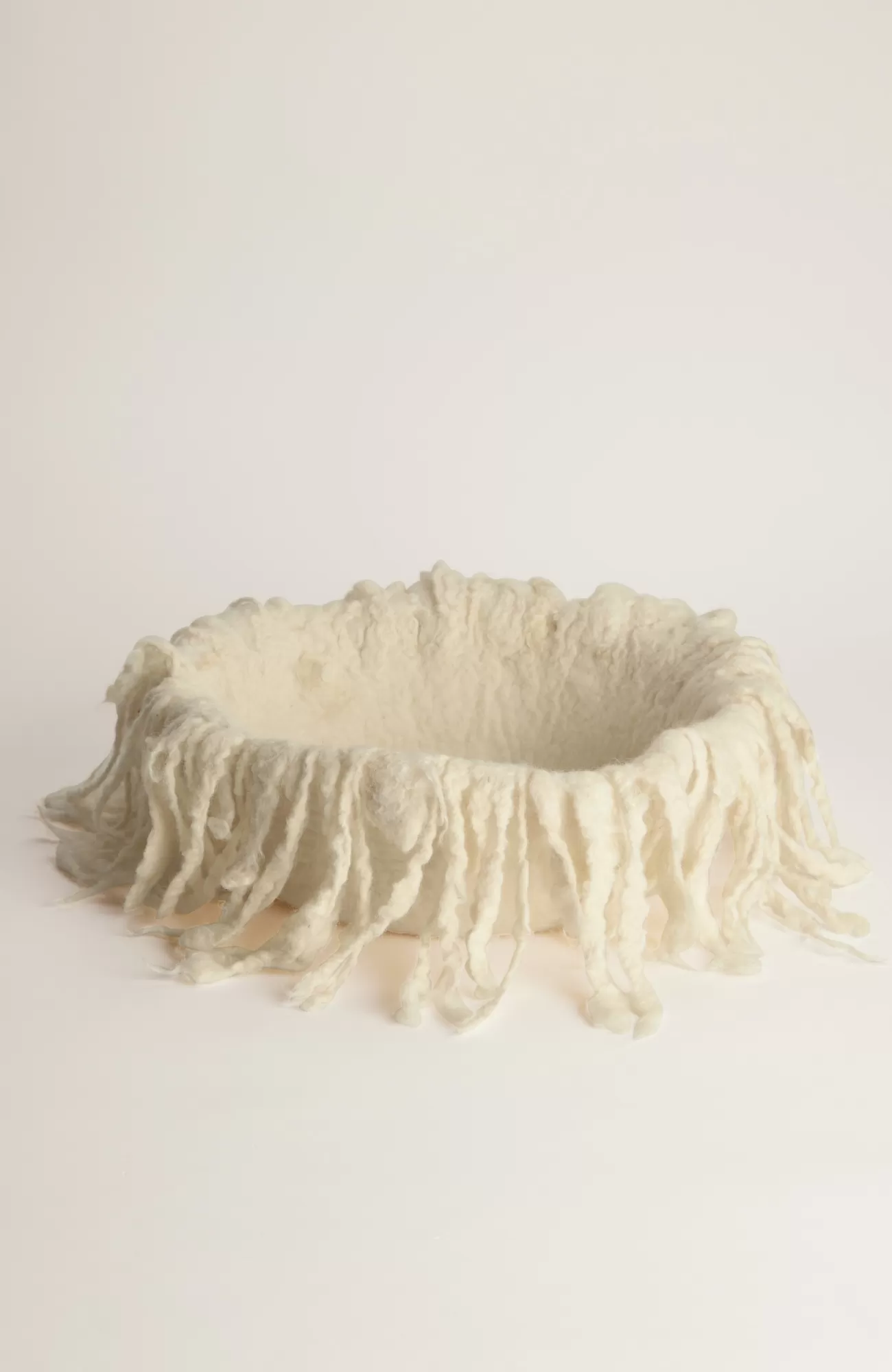 J.Jill Elements Felt Frayed Round Bowl Cream Online