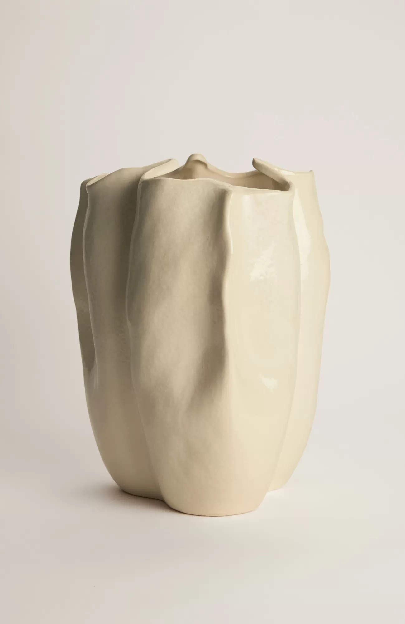 J.Jill Elements Organic Shaped Vase Cream Hot