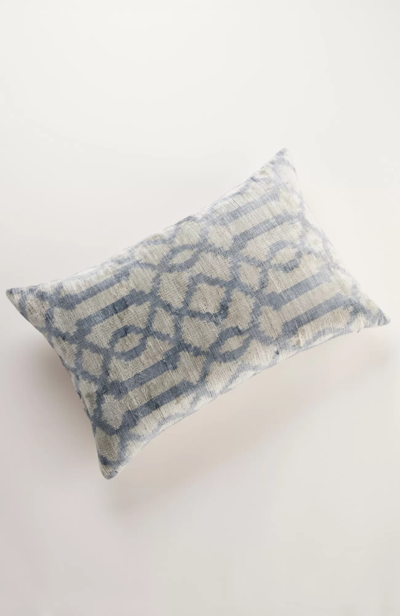 J.Jill Elements Silk Ikat Lumbar Pillow Grey/blue Multi Shop