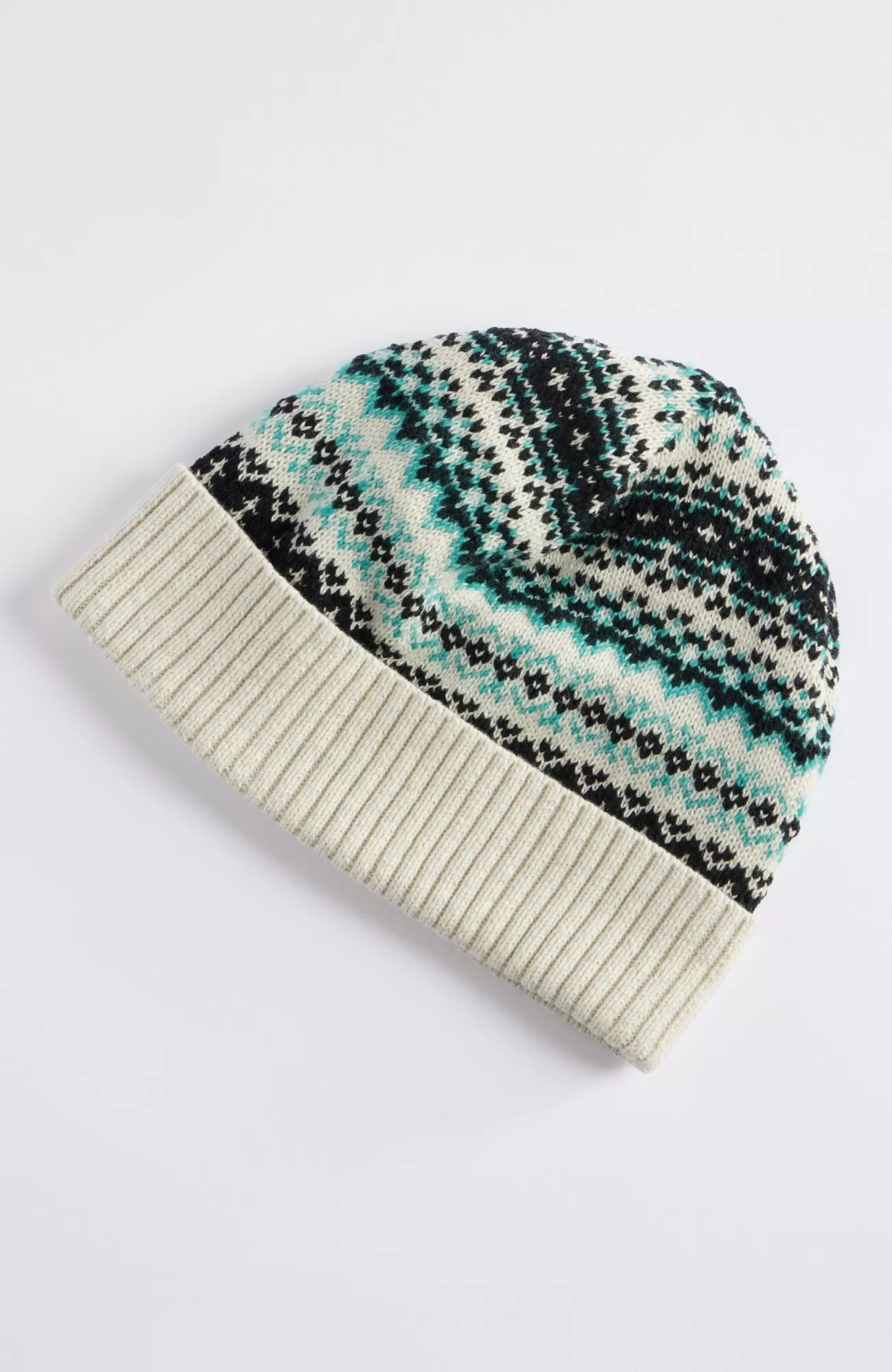 J.Jill Fair Isle Hat Oatmeal Heather Multi Fashion