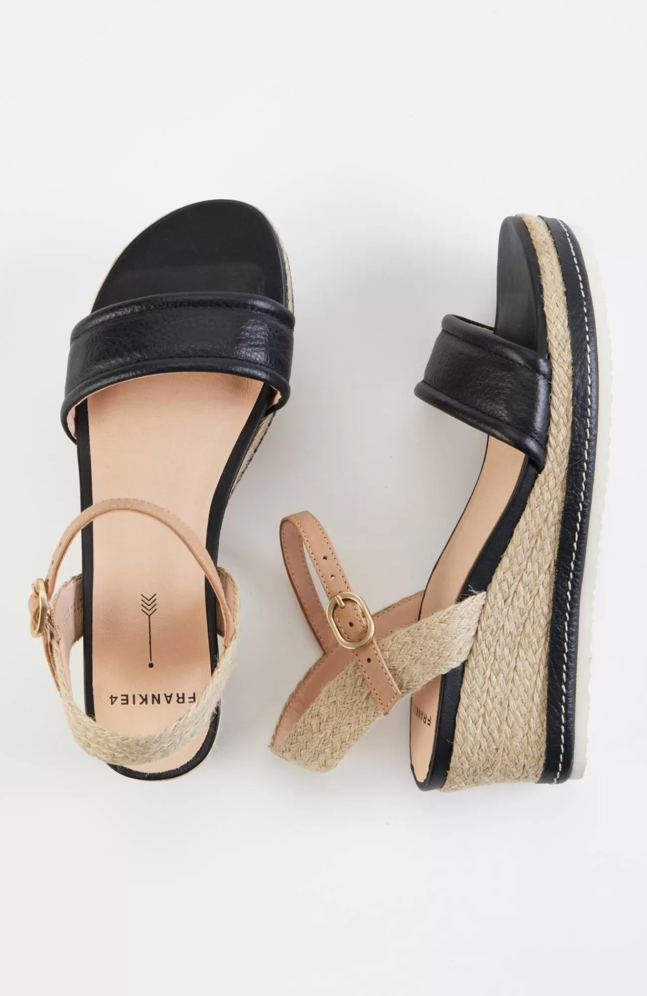 J.Jill Frankie4 Harris Espadrille Wedge Sandals Black Clearance