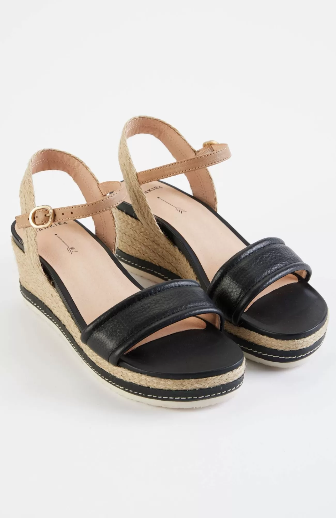 J.Jill Frankie4 Harris Espadrille Wedge Sandals Black Clearance