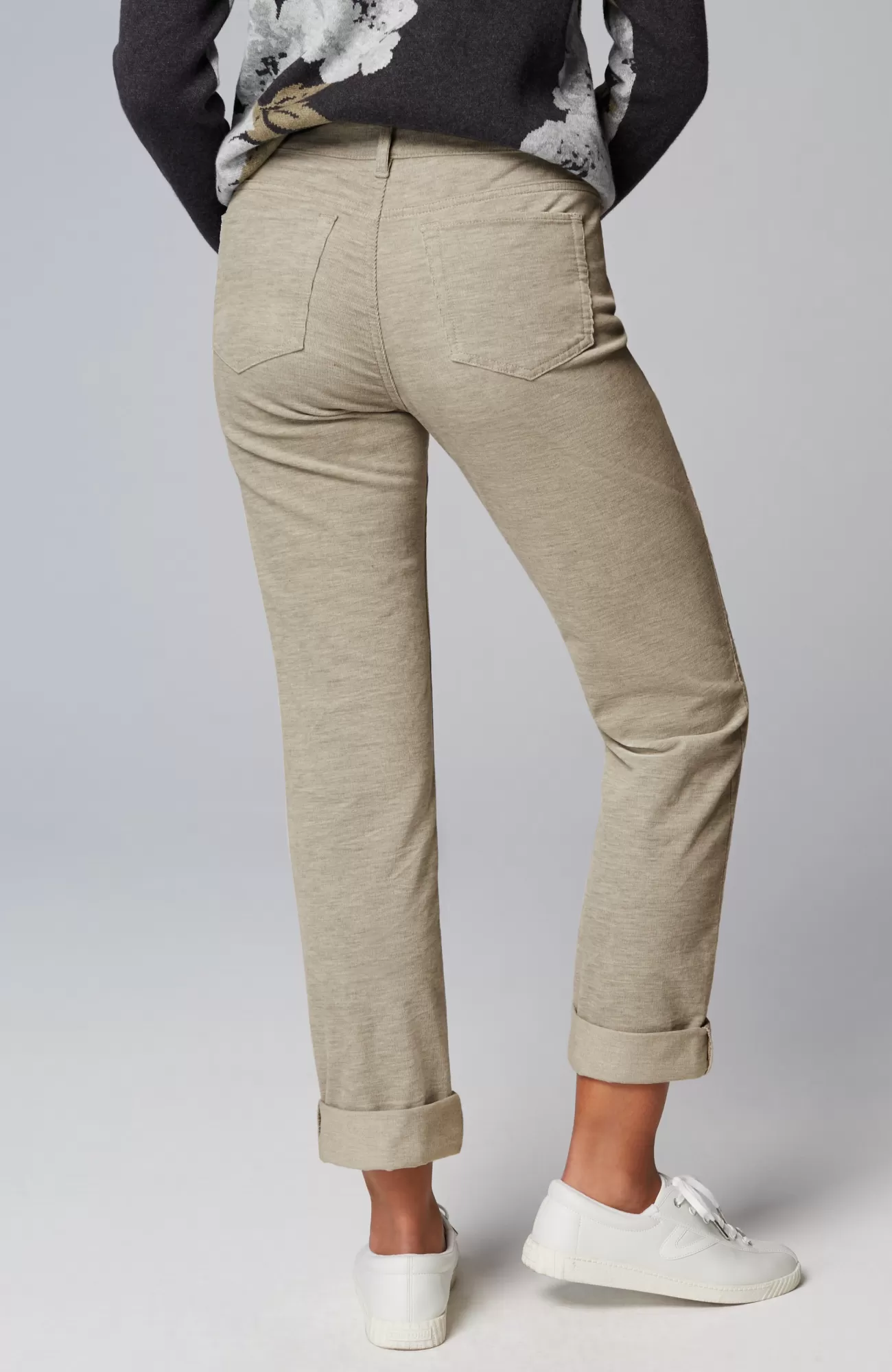 J.Jill Heathered-Cord Relaxed Boyfriend Jeans Clearance