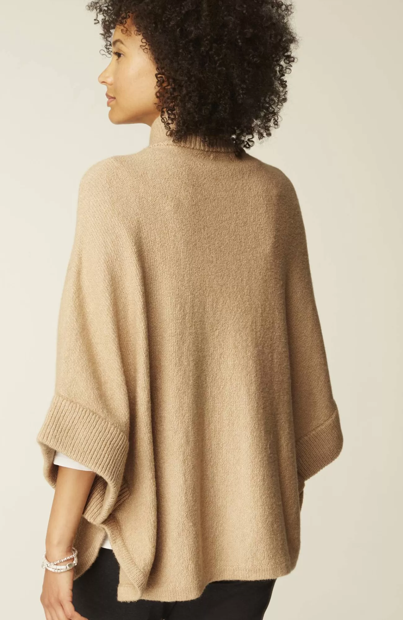 J.Jill Jacquard-Knit Zip-Up Poncho Fashion