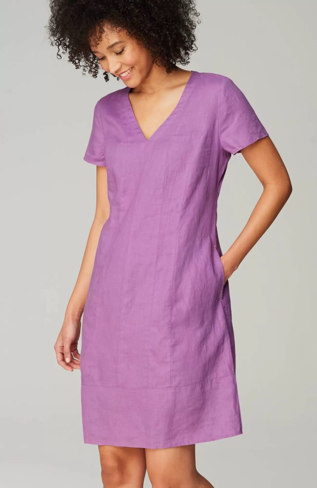 J.Jill Linen V-Neck Dress Store