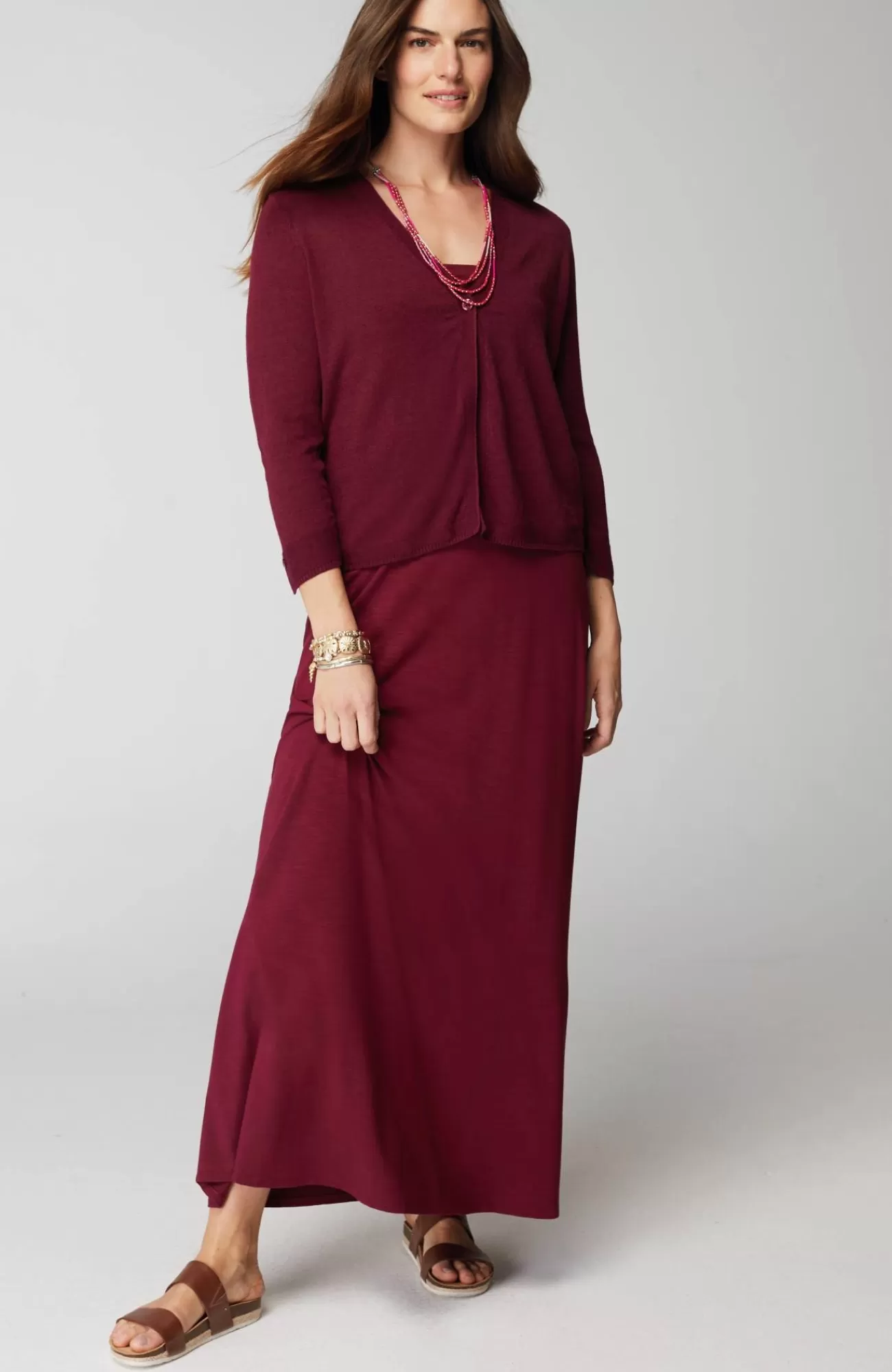 J.Jill Linen-Blend Single-Button Cardi Flash Sale