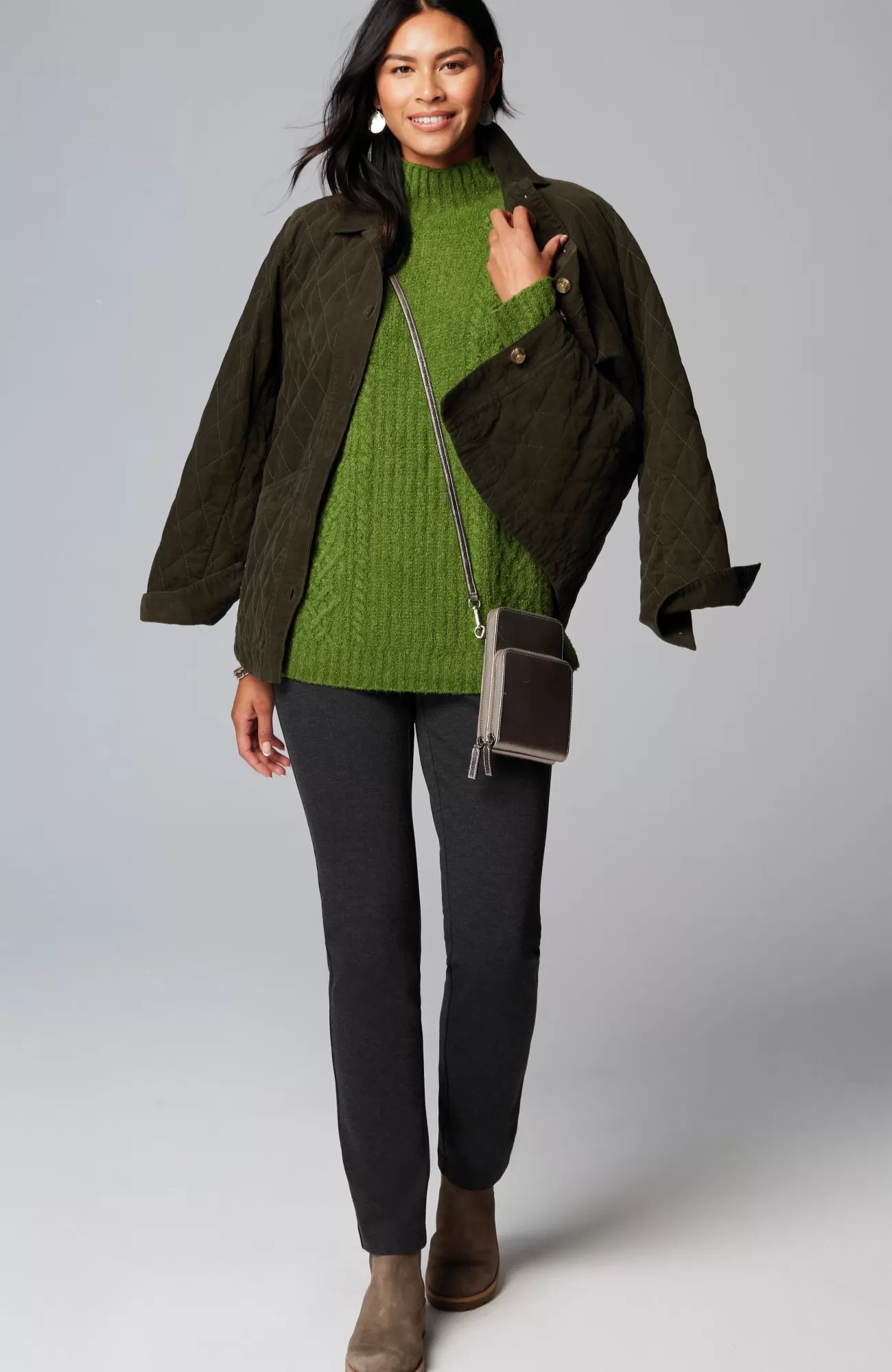 J.Jill Mixed-Textures High-Neck Sweater Discount