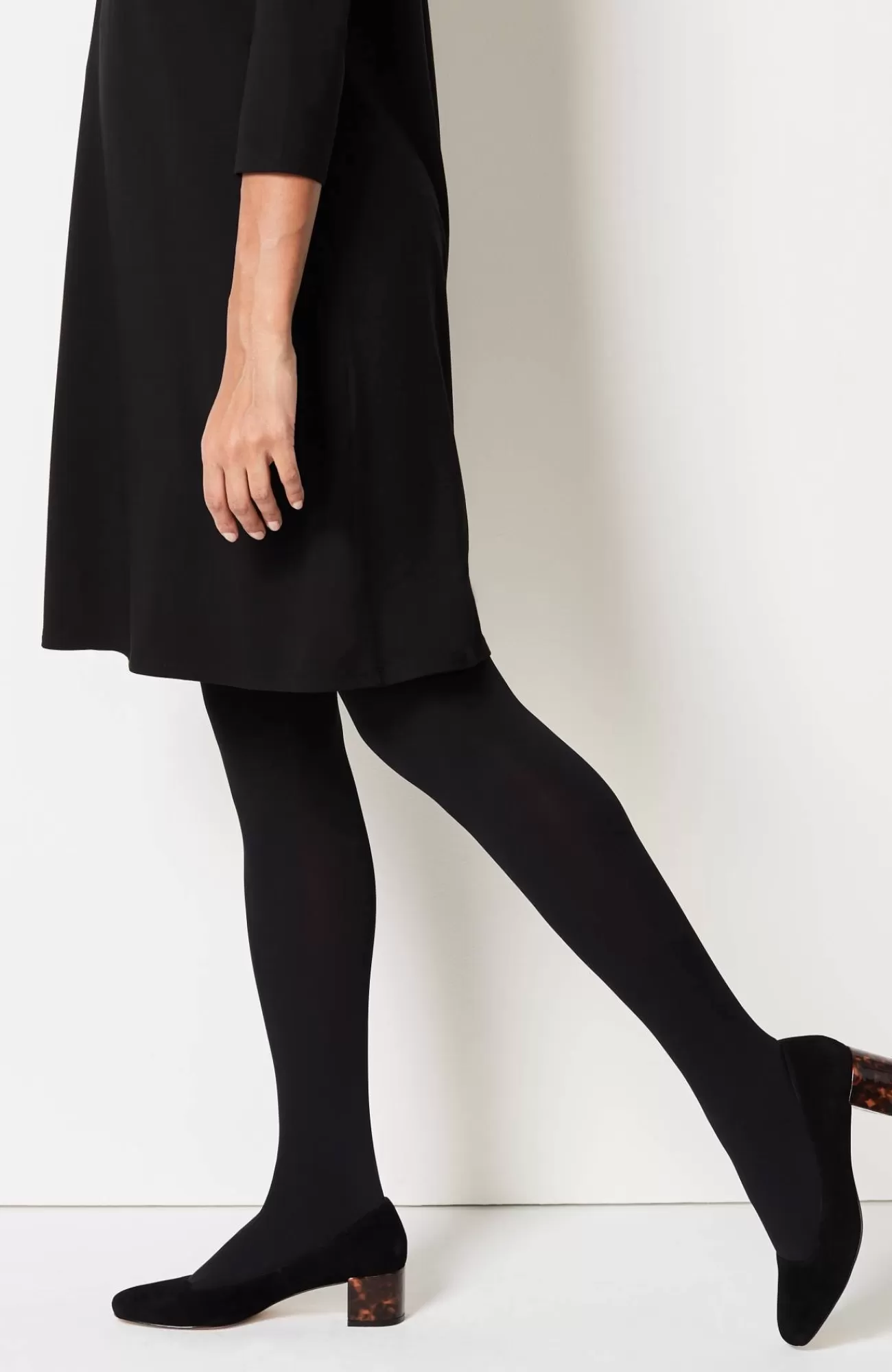 J.Jill Opaque Shaping Tights Black Best Sale