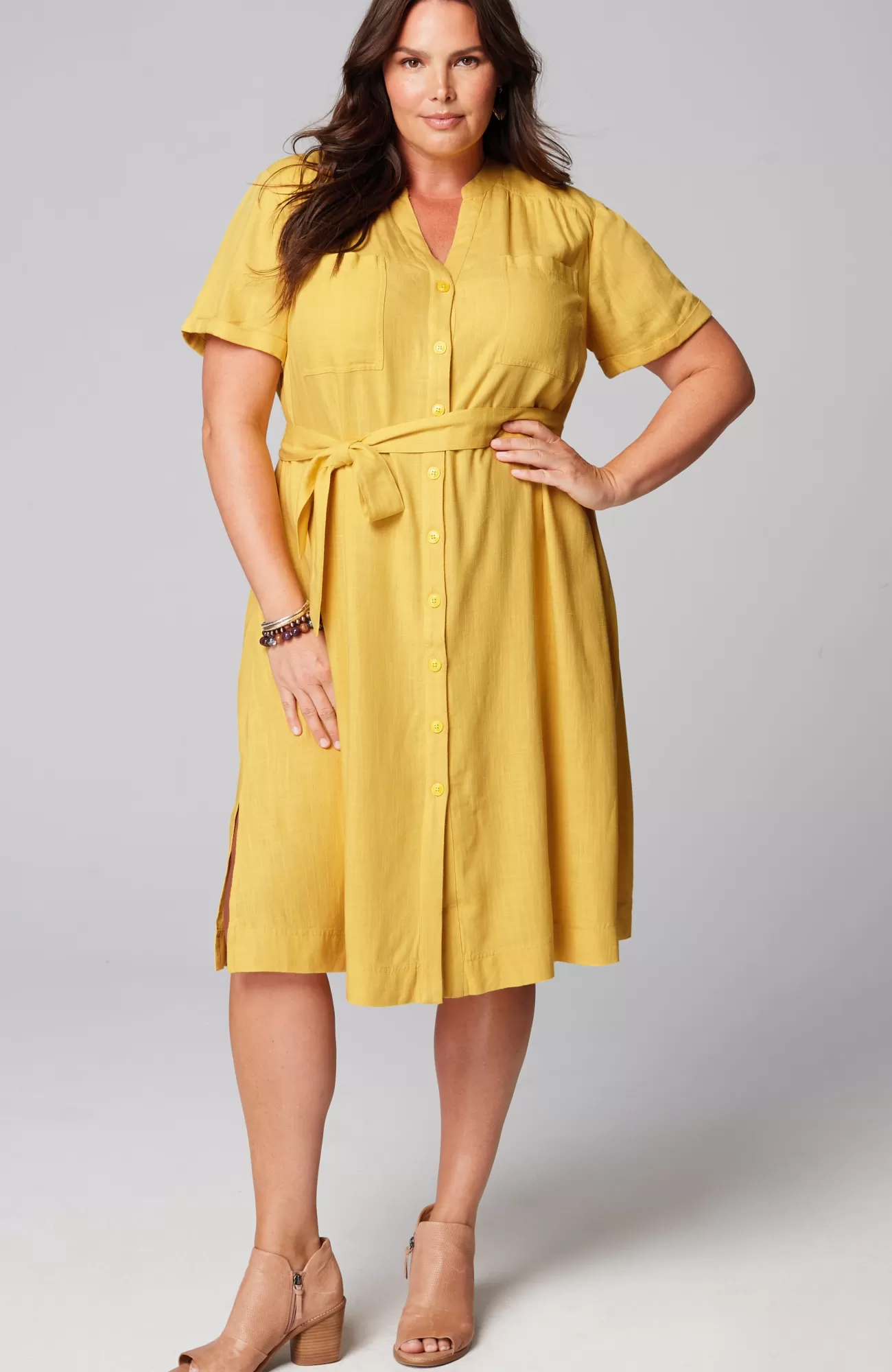 J.Jill Patch-Pocket Shirtdress Polenta Discount