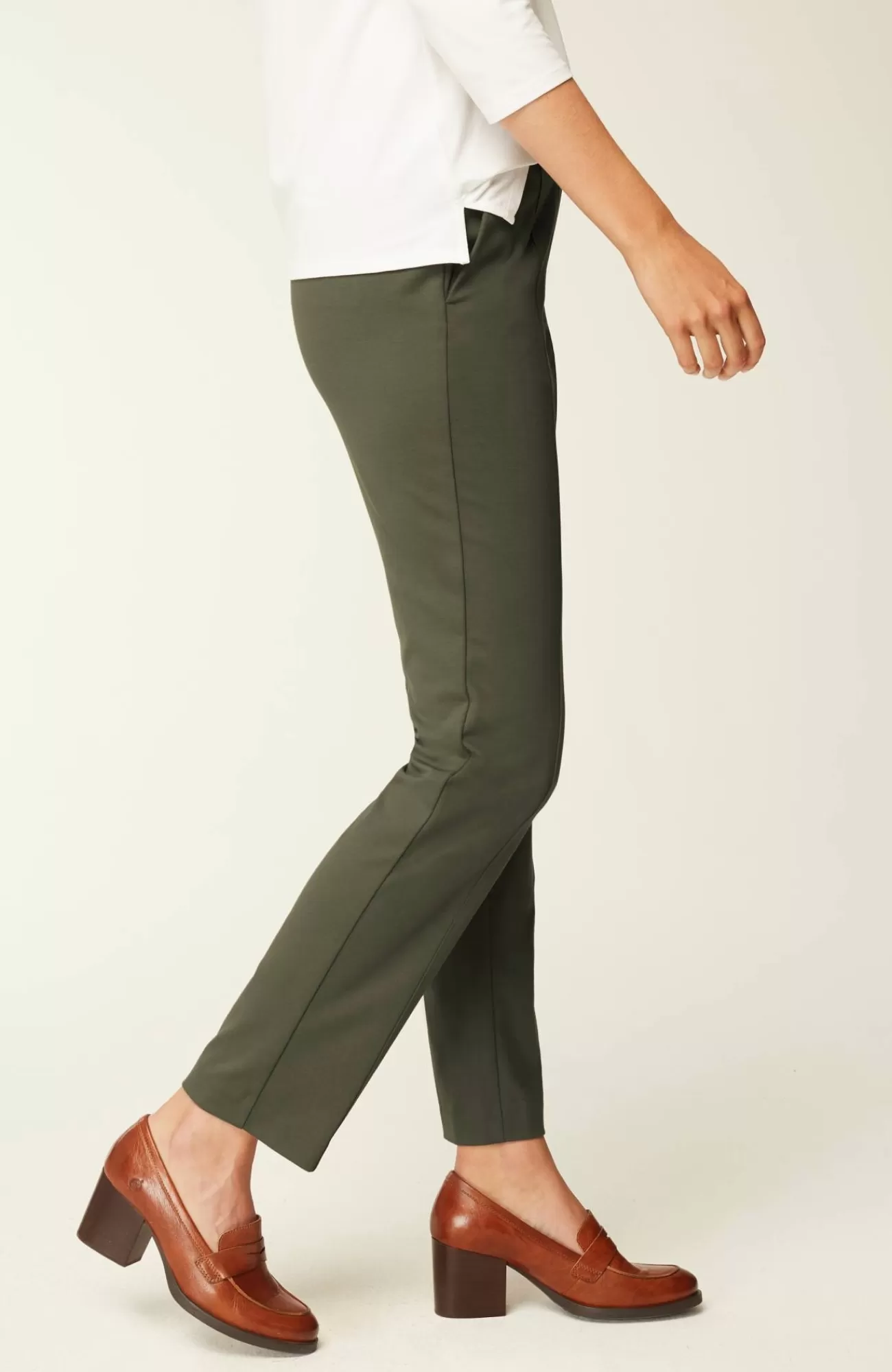 J.Jill Pintucked Ponte Slim-Leg Pants New