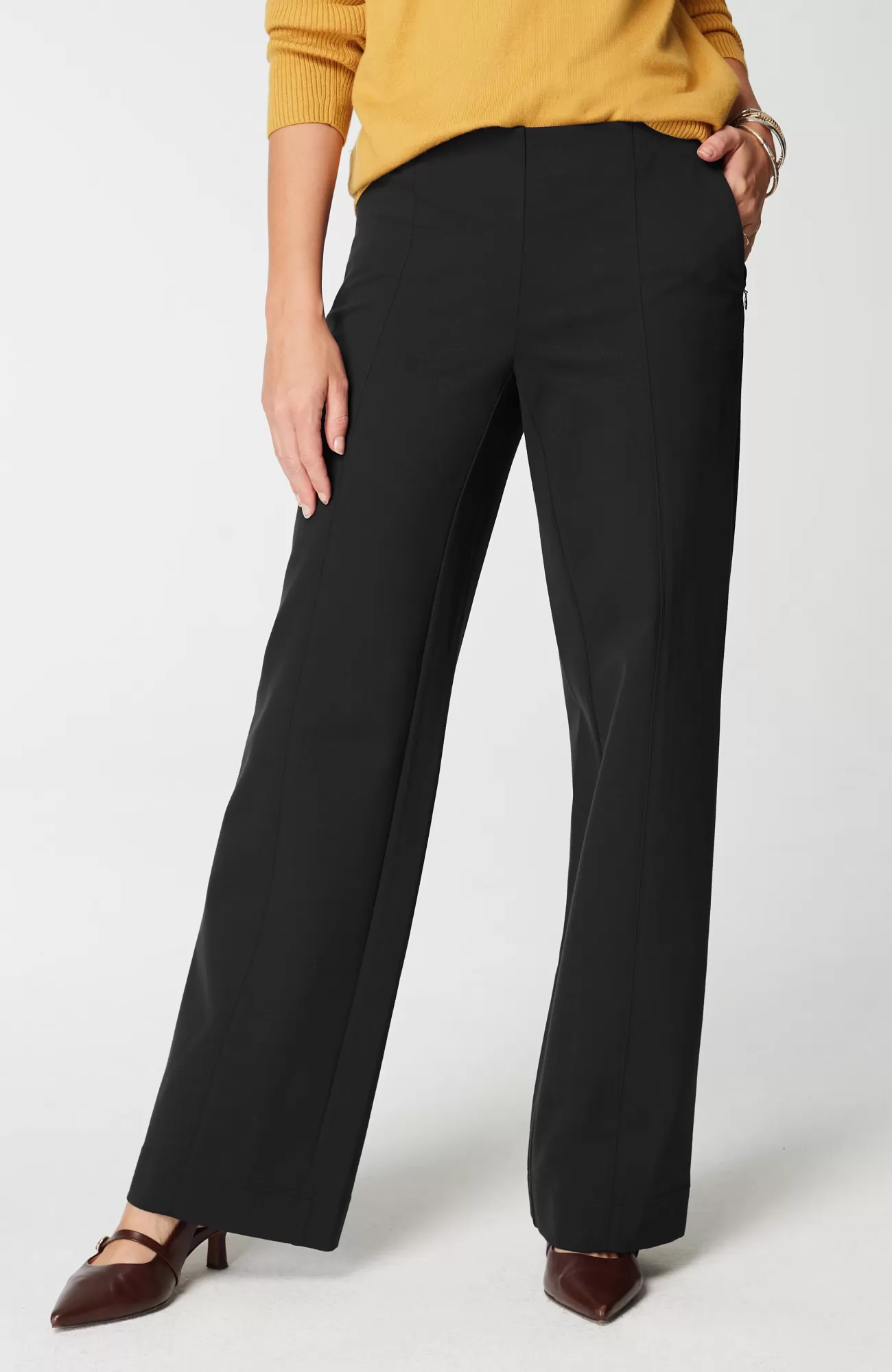 J.Jill Ponte Wide-Leg Pants New