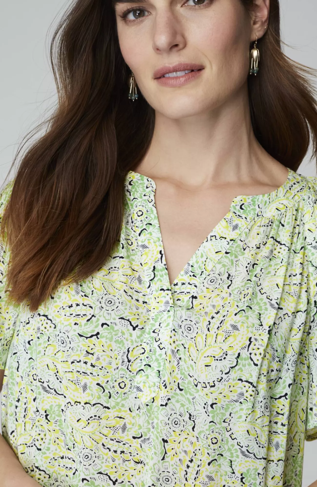 J.Jill Printed Voile Top Flash Sale