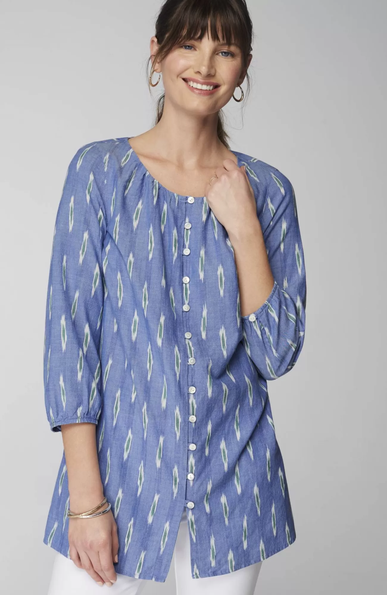 J.Jill Pure Jill Button-Front Tunic Shop