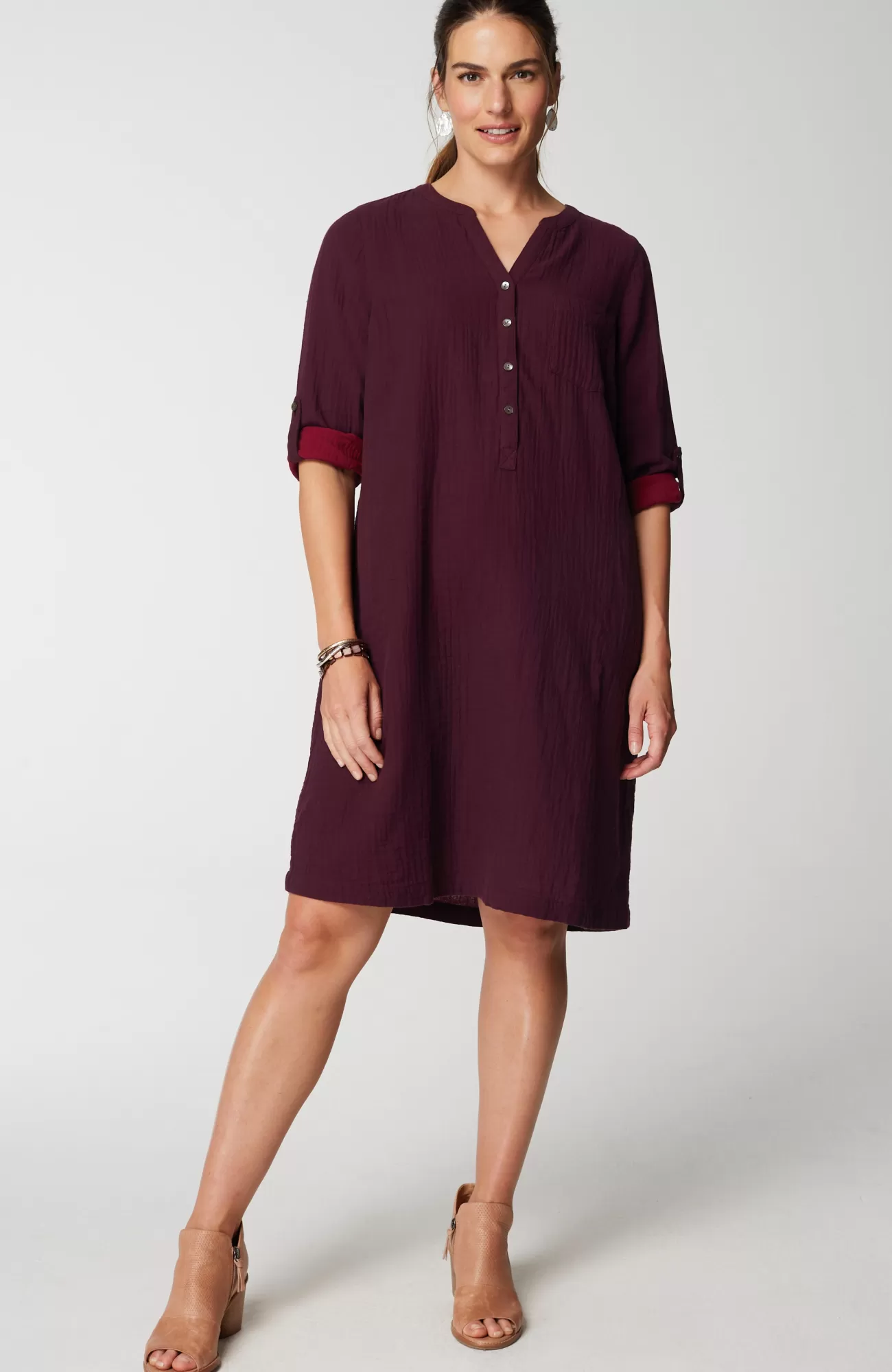 J.Jill Pure Jill Color-Block Double-Cloth Dress Outlet