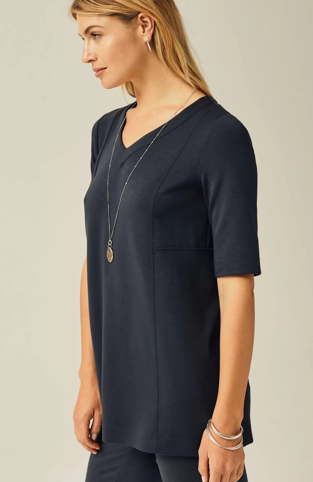 J.Jill Pure Jill Double-Knit Seamed Tunic Shop