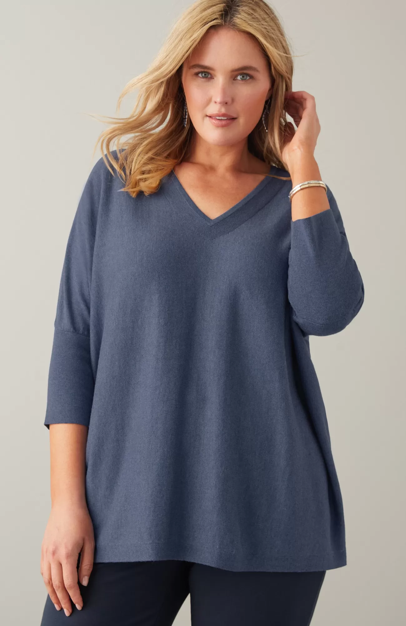 J.Jill Pure Jill Oversized V-Neck Sweater Clearance