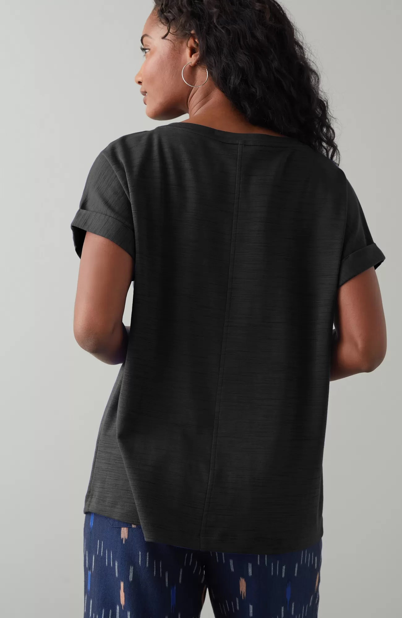 J.Jill Pure Jill Slub Boat-Neck Tee Flash Sale