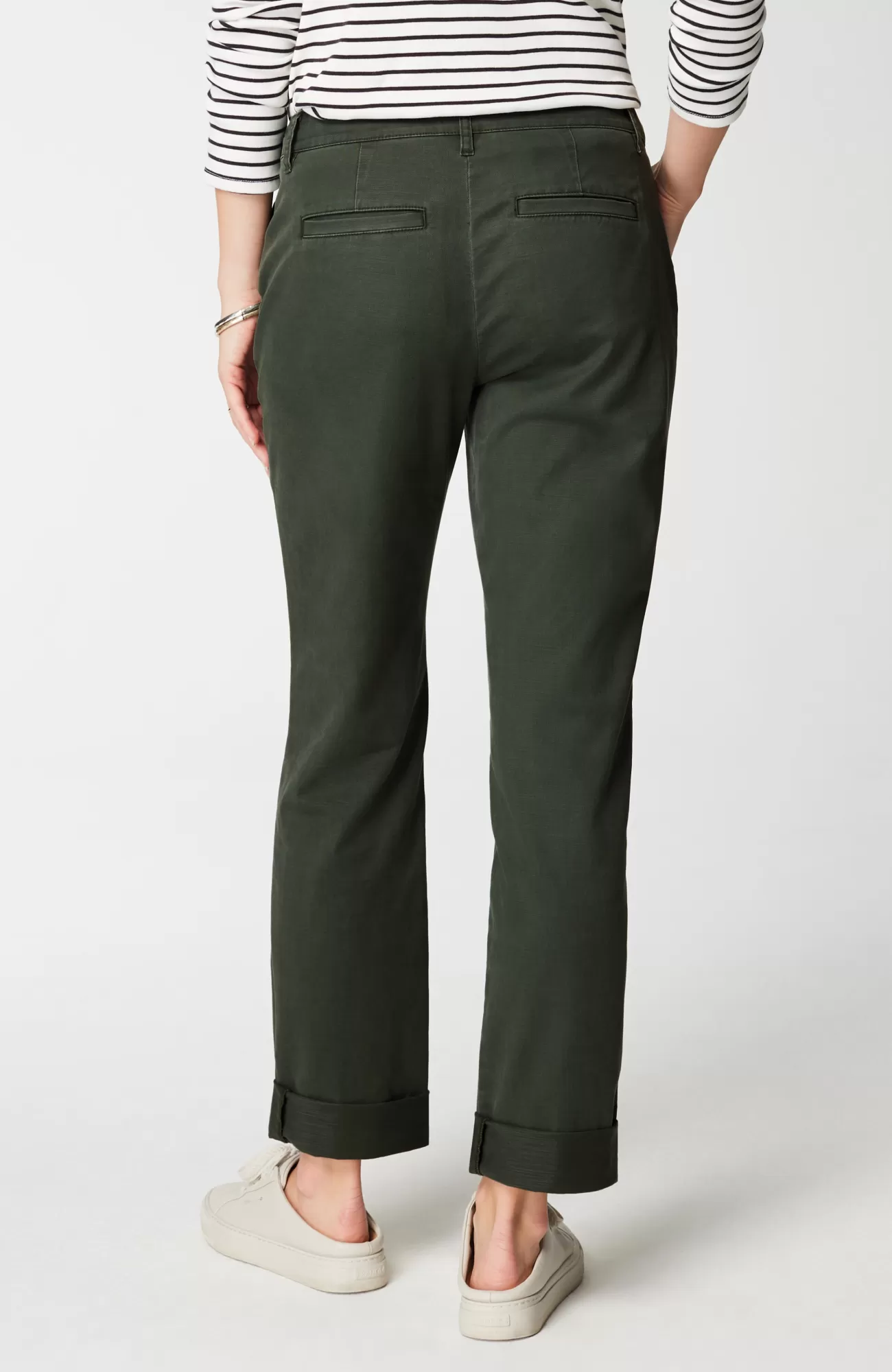 J.Jill Relaxed Straight-Leg Chino Pants Hot