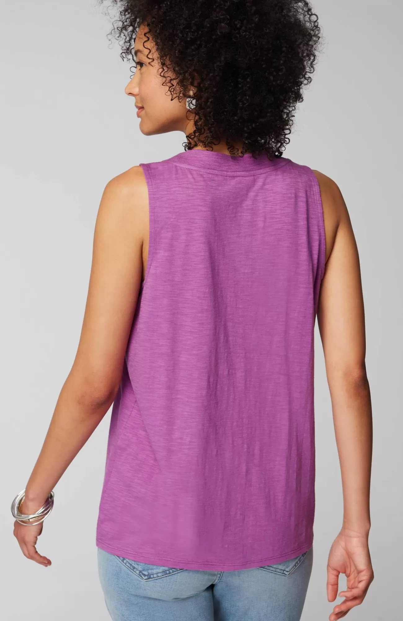 J.Jill Rib-Trim Henley Tank Online