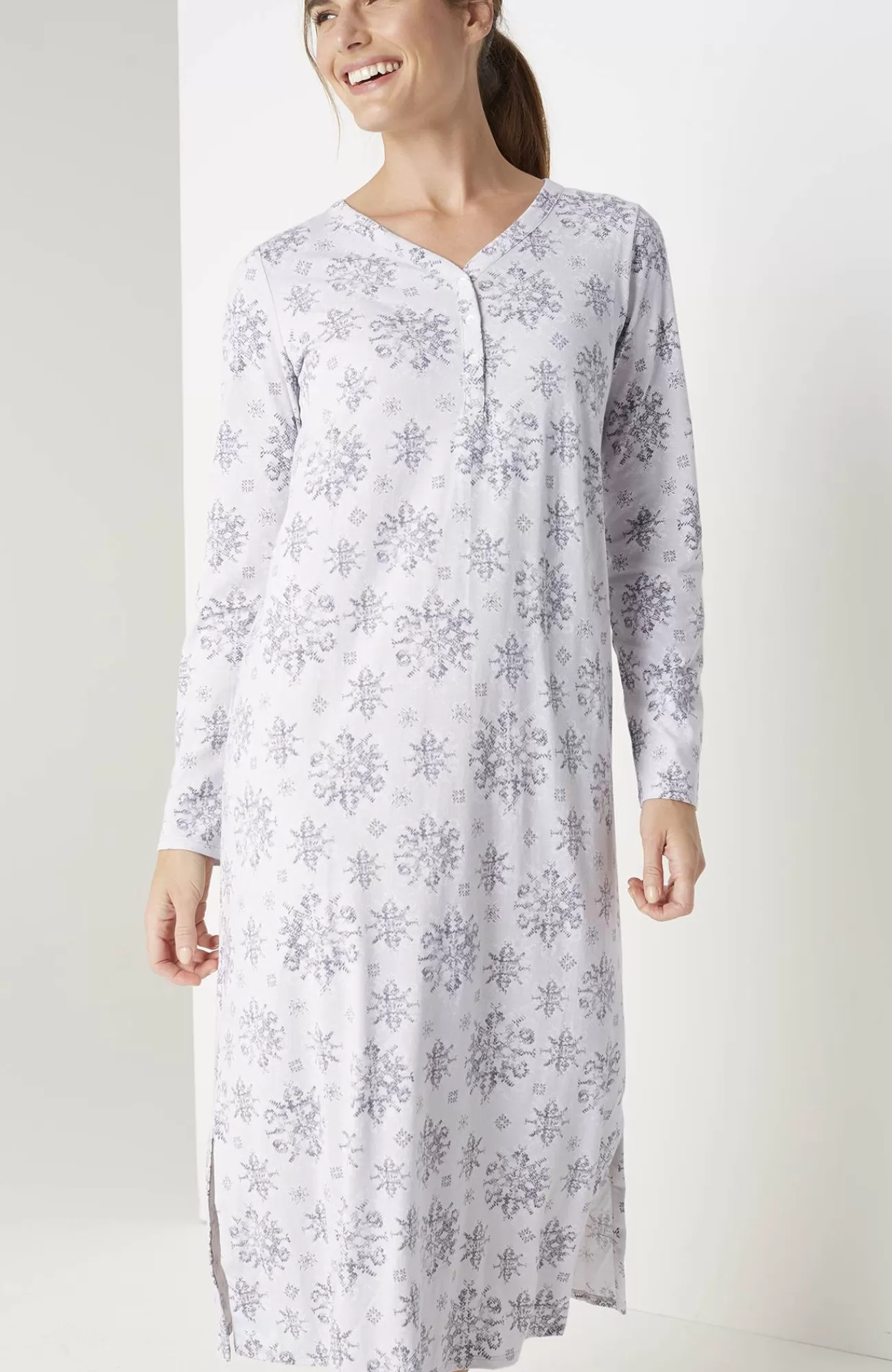 J.Jill Sleep Ultrasoft Long Sleeve Gown Best