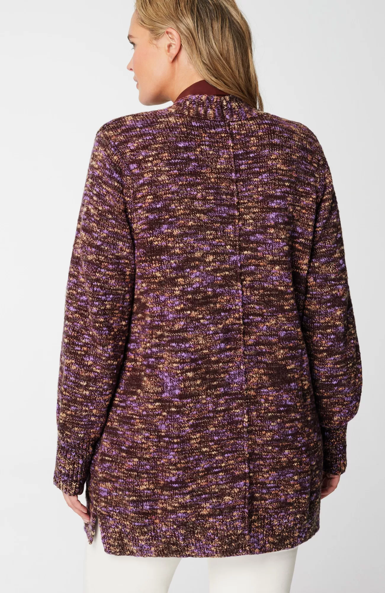 J.Jill Slub-Textured Space-Dyed Cardi Best