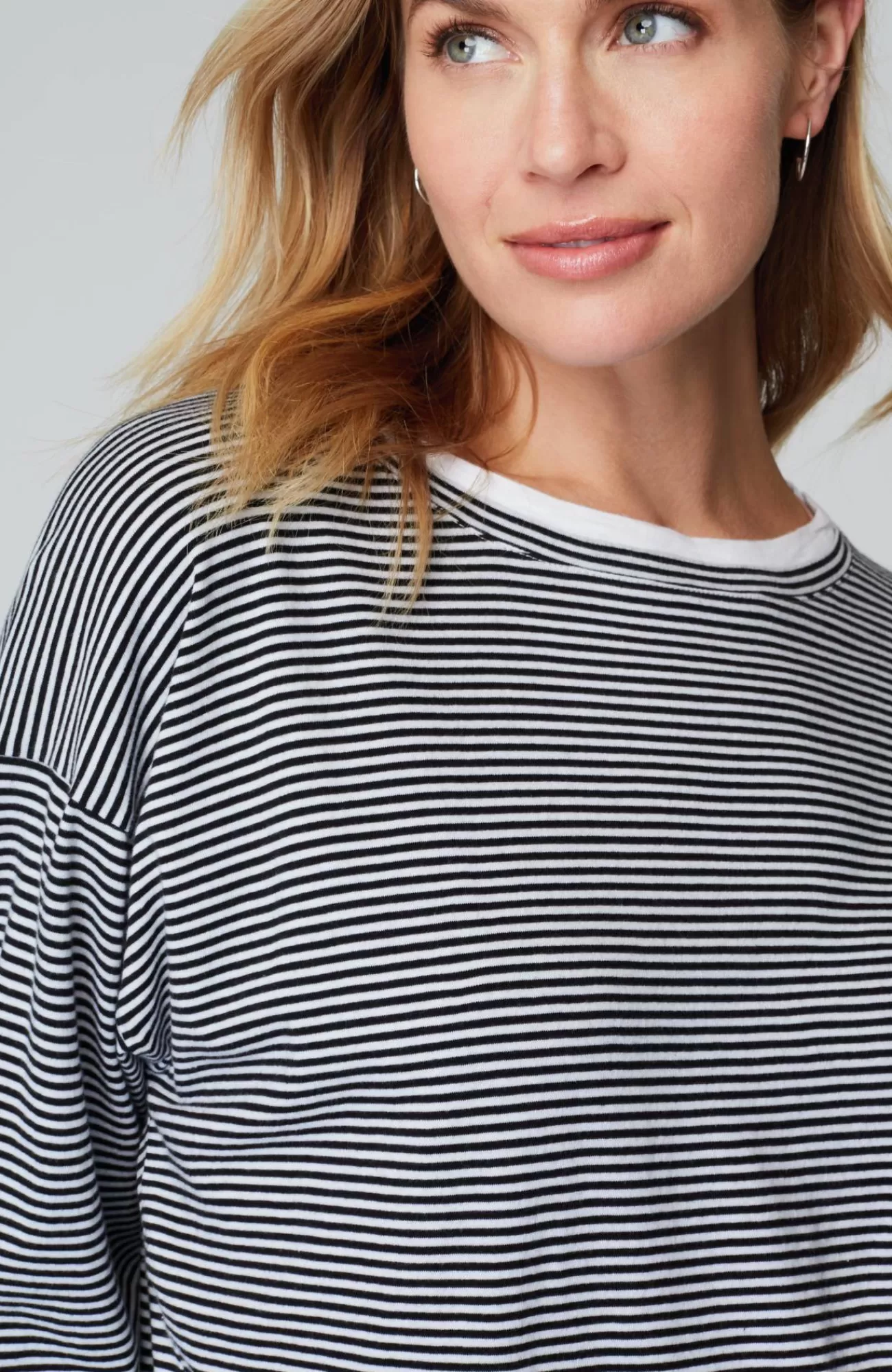 J.Jill Striped Double-Layer Tee New