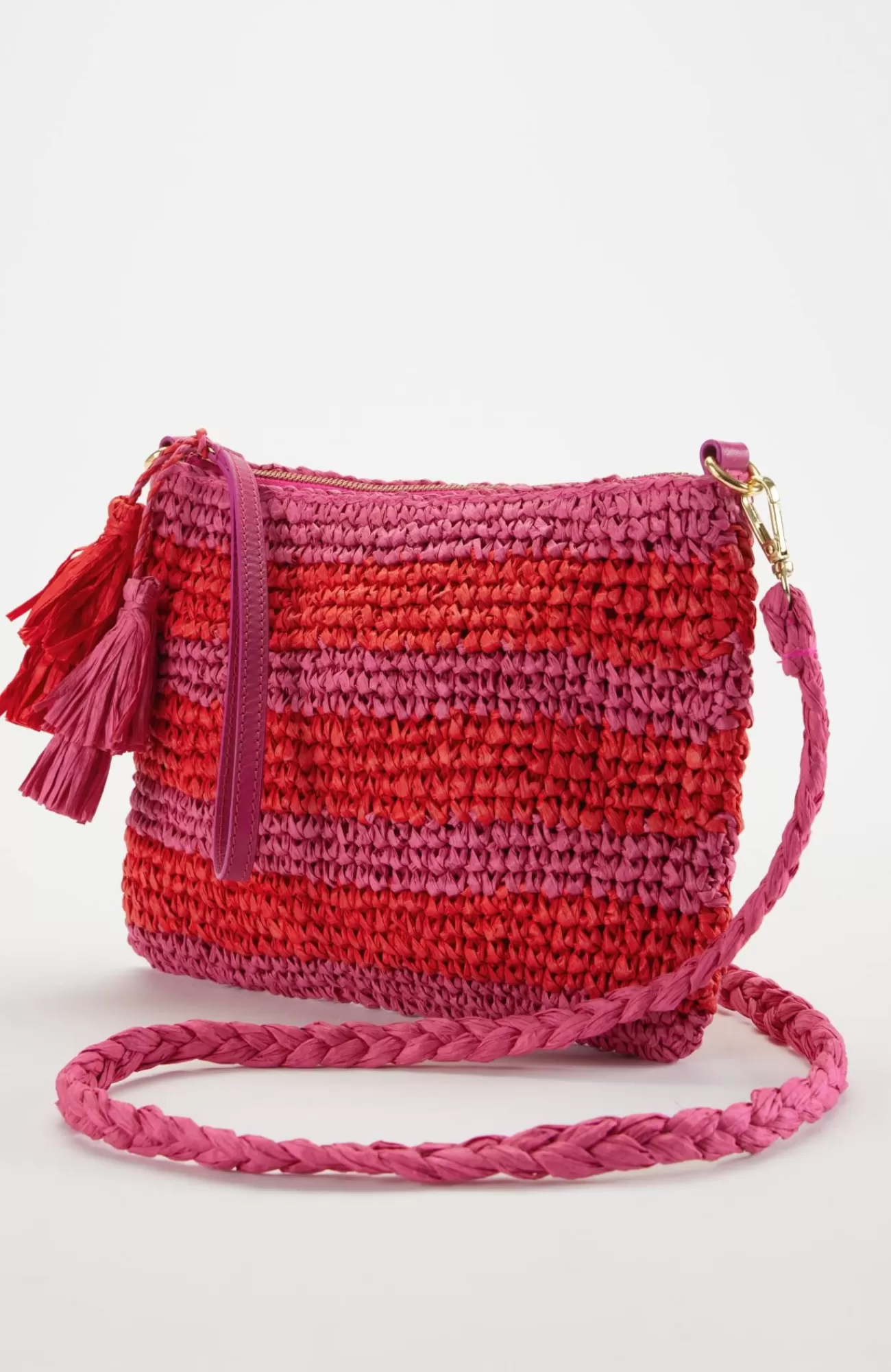 J.Jill Striped Paper Straw Crossbody Sale