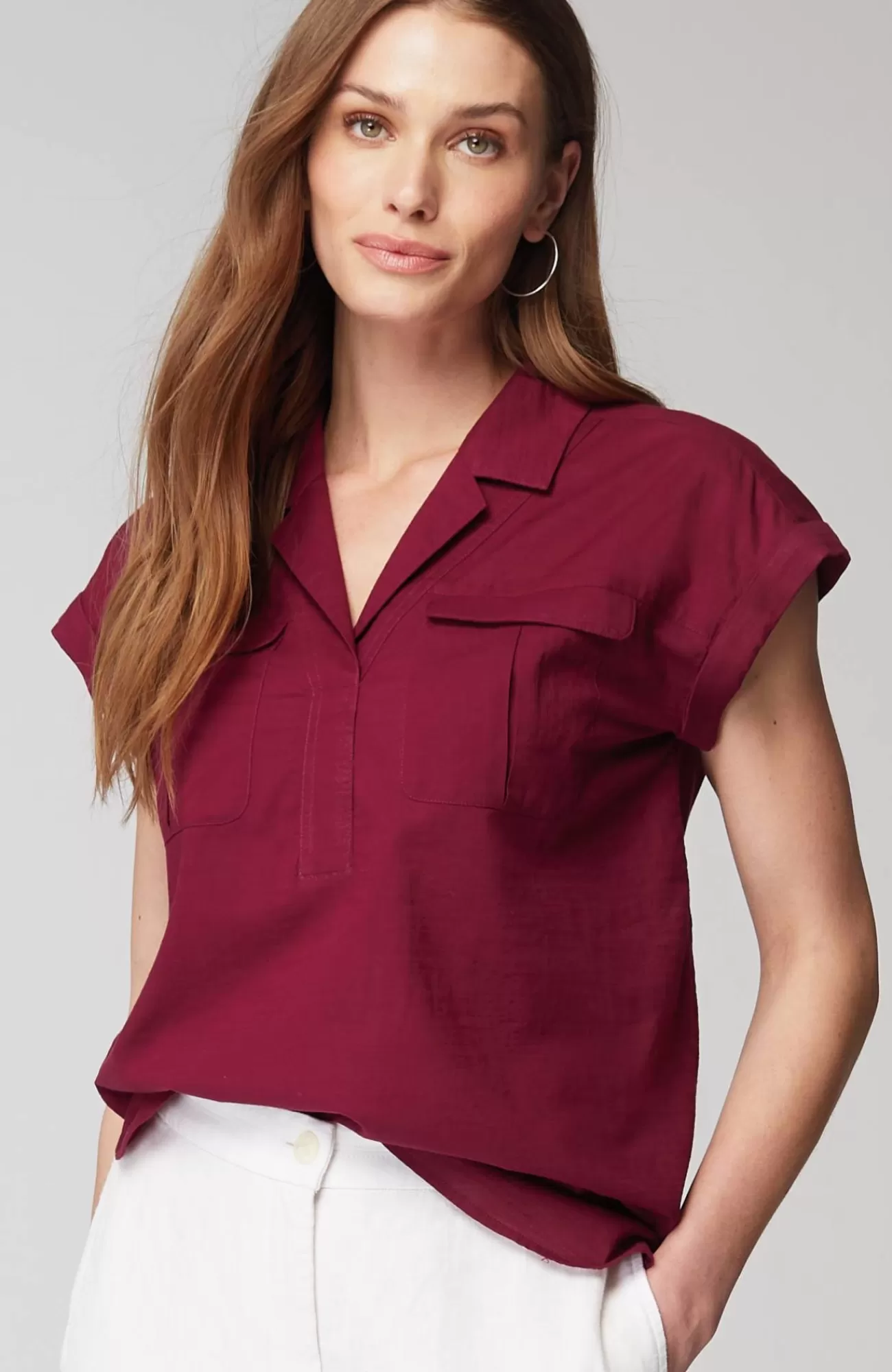 J.Jill Utility Popover Shirt Flash Sale