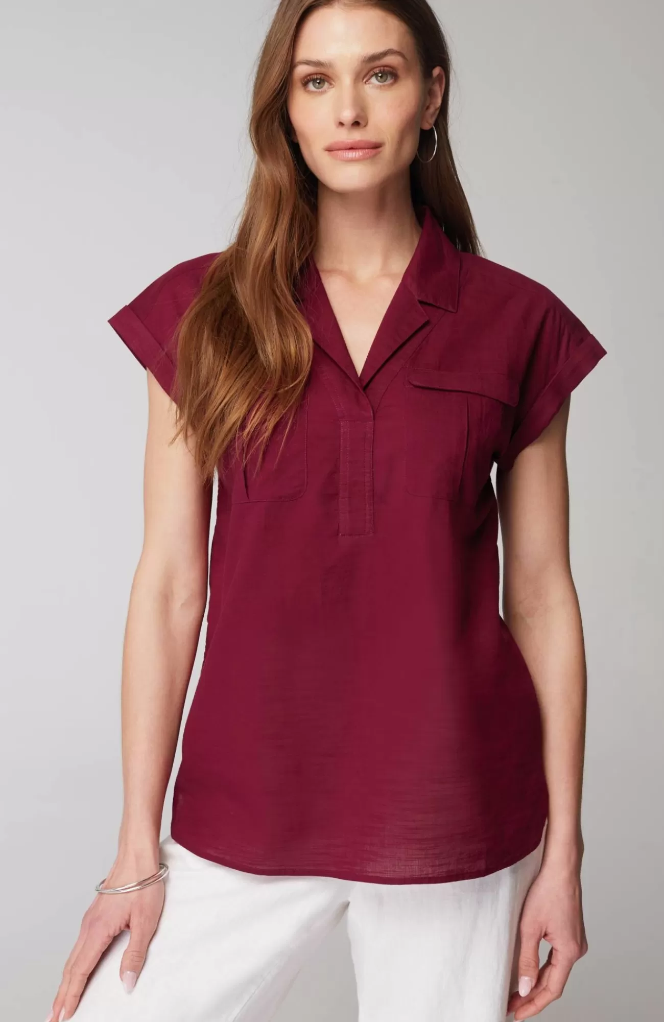 J.Jill Utility Popover Shirt Flash Sale