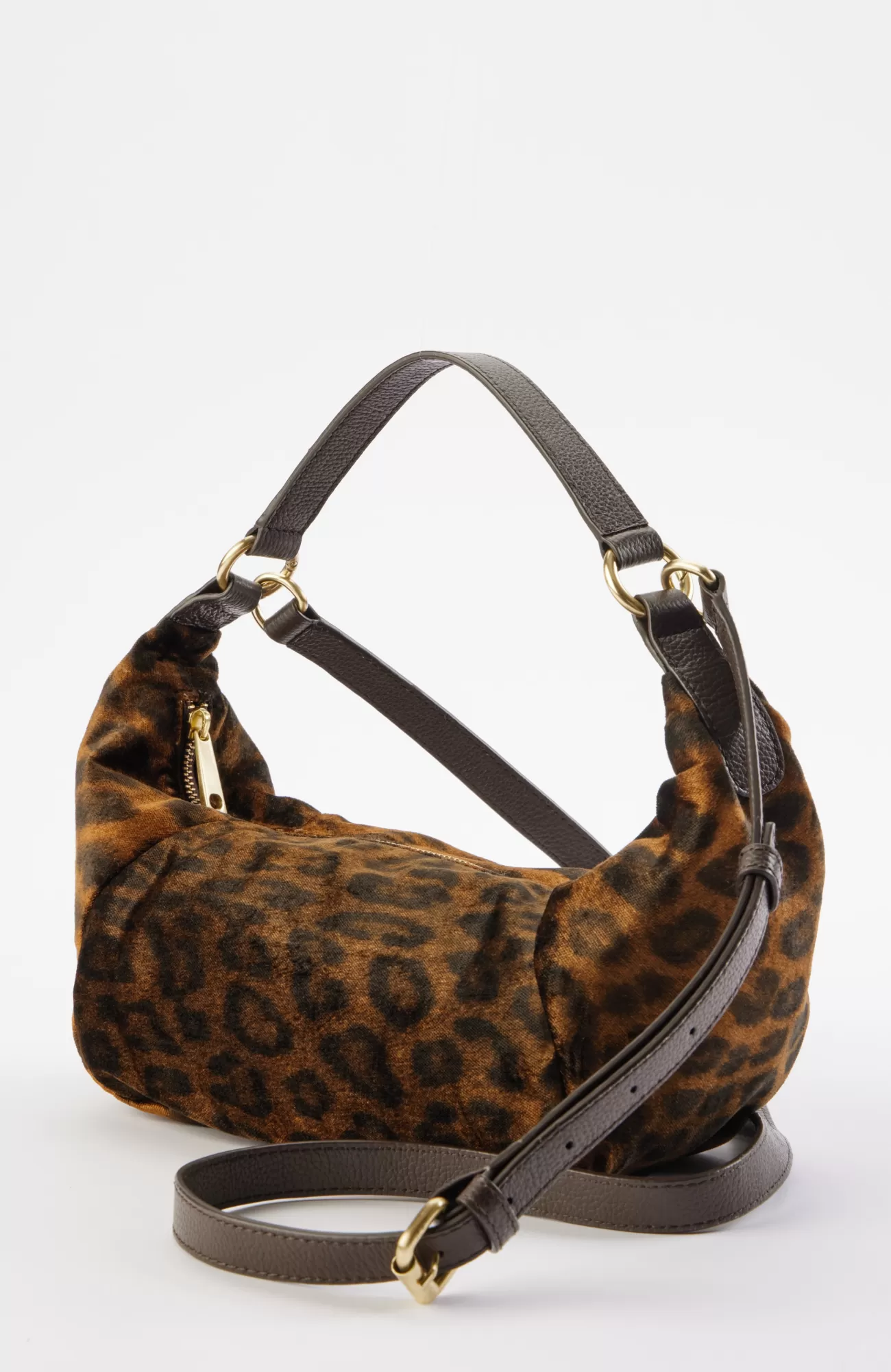 J.Jill Velvet Leopard-Printed Bag Neutral Multi Sale