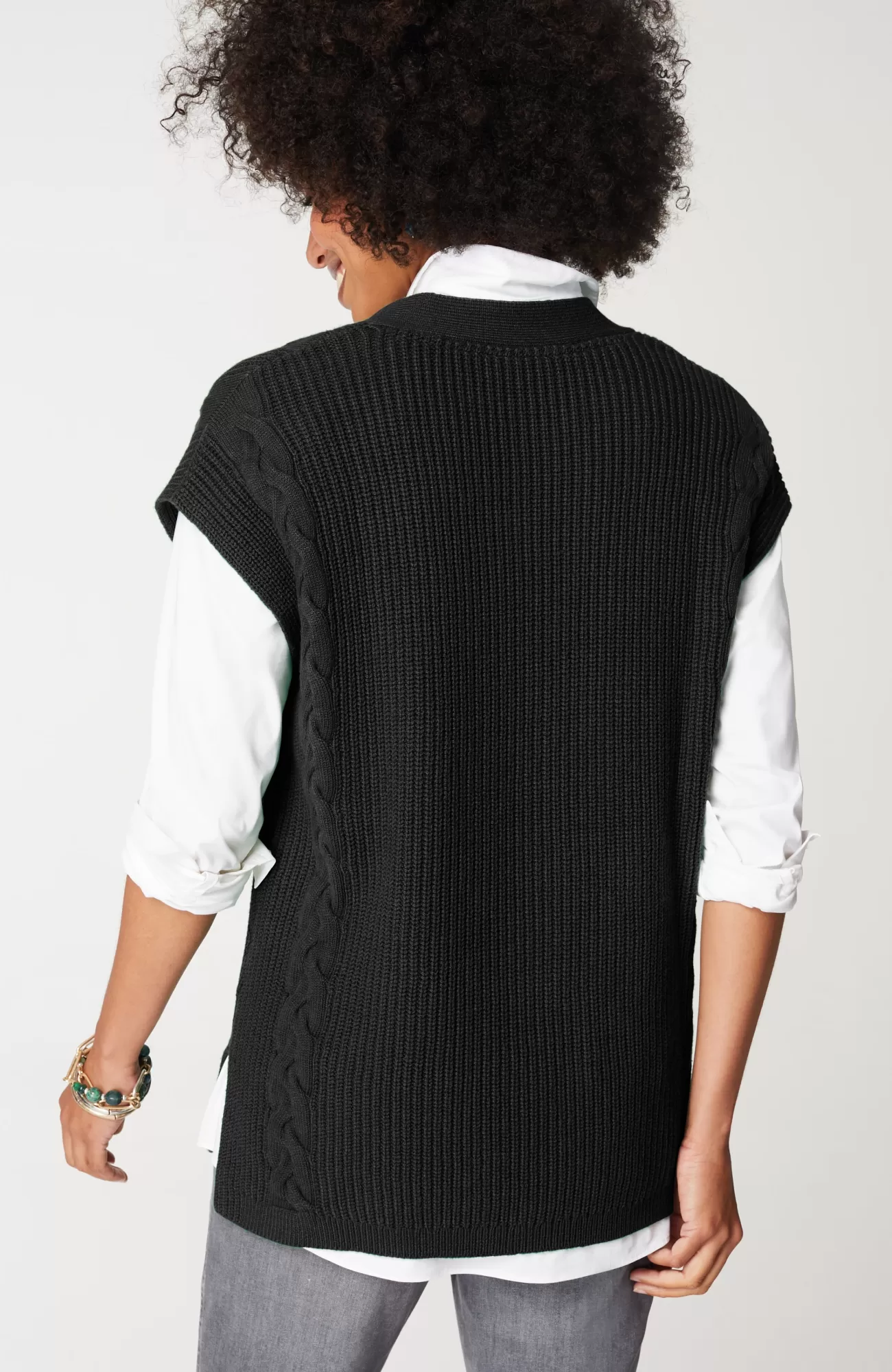 J.Jill V-Neck Cable Vest Online