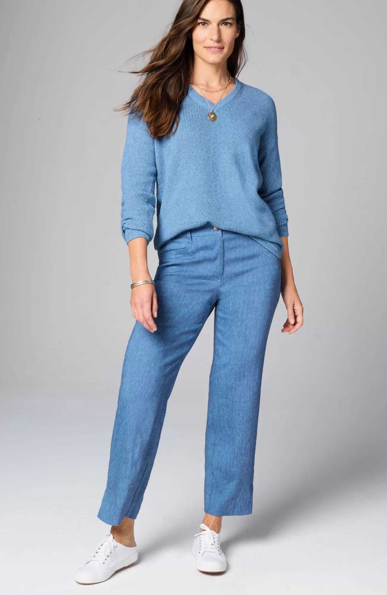 J.Jill Waffle-Textured V-Neck Pullover Shop