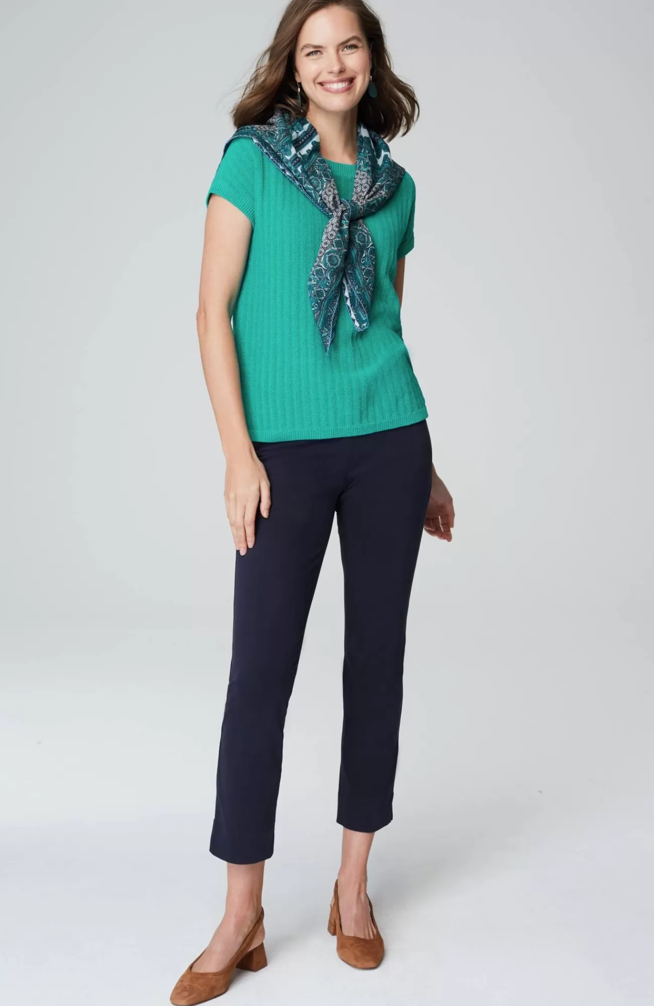 J.Jill Wearever Lightweight Textured Pullover Shop