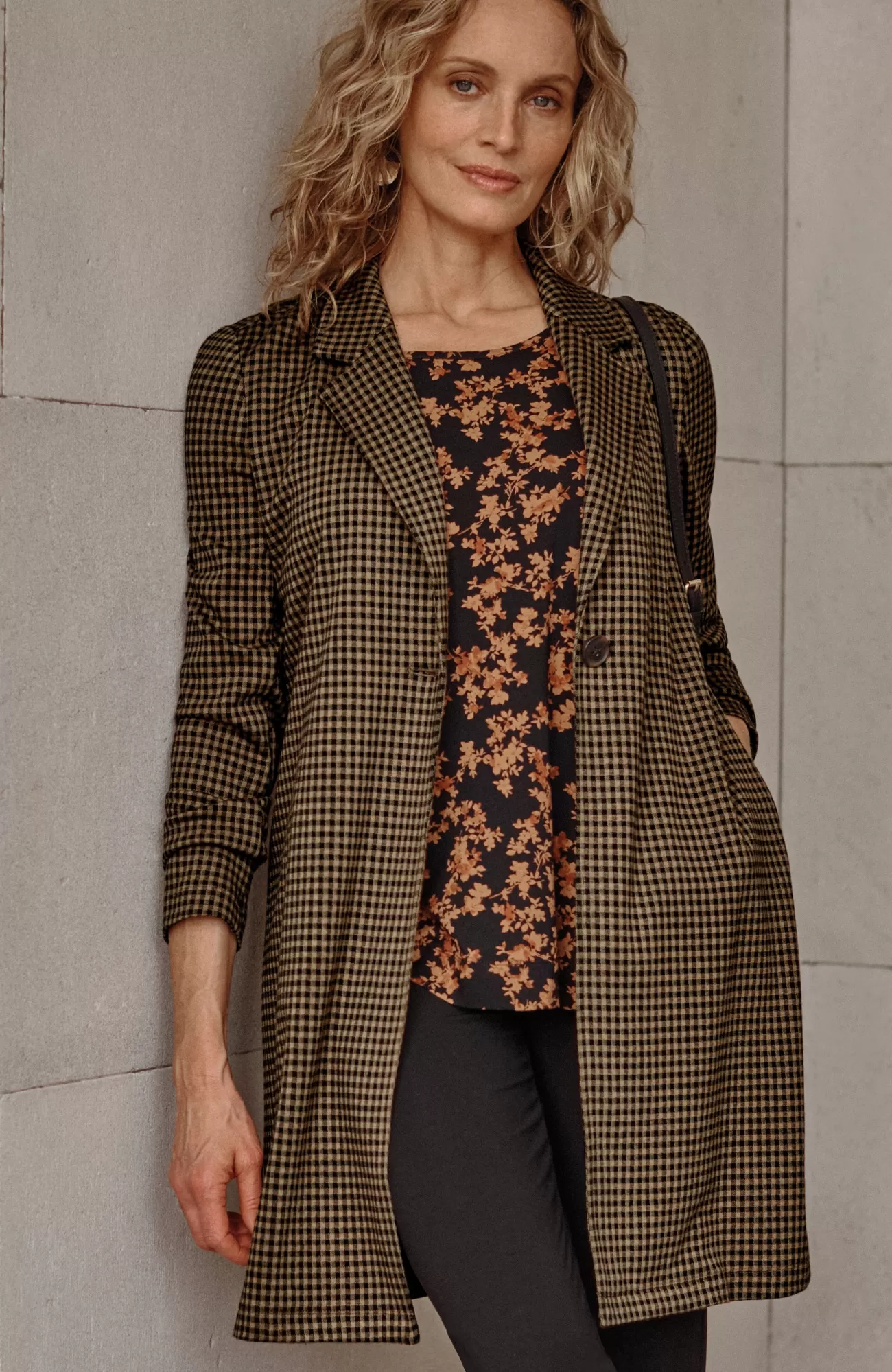 J.Jill Wearever Ponte Jacquard Duster Jacket Vicuna/black Online