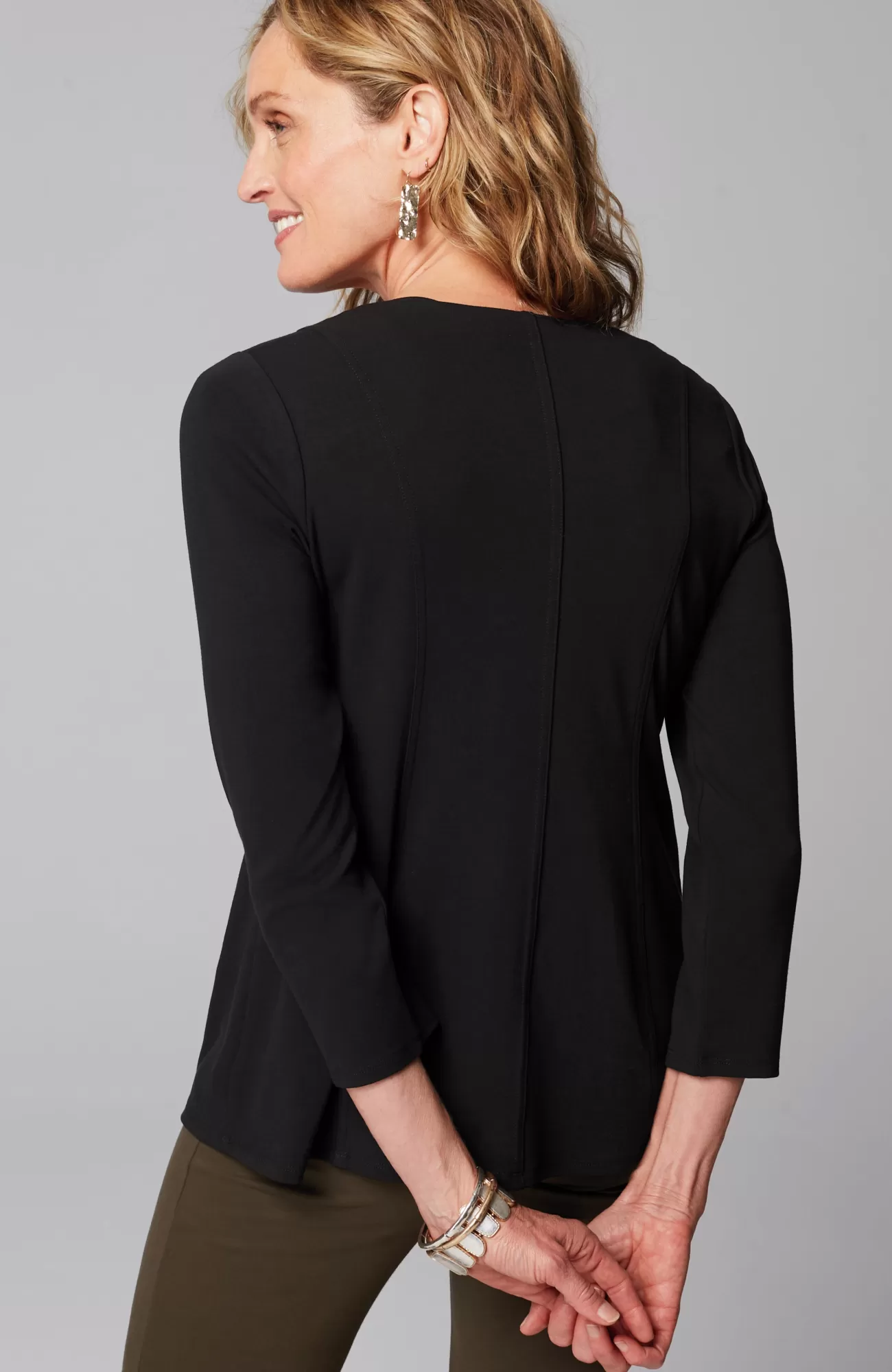 J.Jill Wearever Seamed Peplum Top Flash Sale