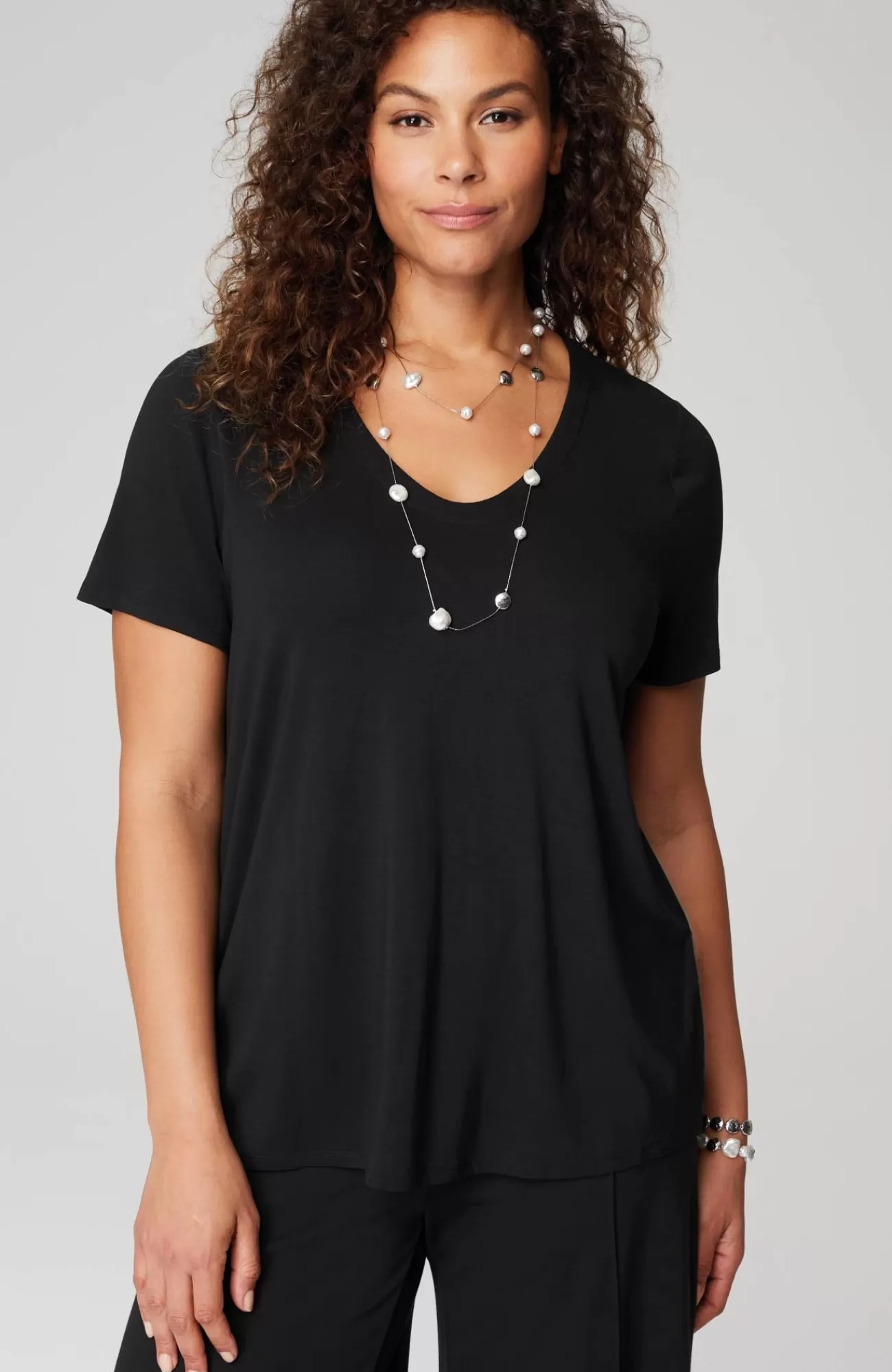 J.Jill Wearever Soft-V-Neck Tee Shop